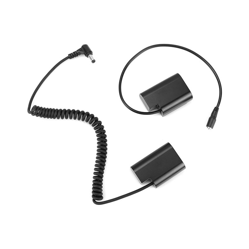 CAMVATE Panasonic Double DMW-BLF19 (DCC12) Dummy Batteries To 2.1mm Female & Male Plug DC Cables