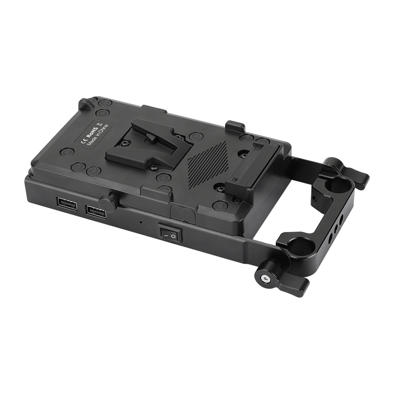 CAMVATE V Mount Quick Release Battery Plate Power Splitter With Sony NP-FW50 Dummy Battery For Sony DSLR Cameras