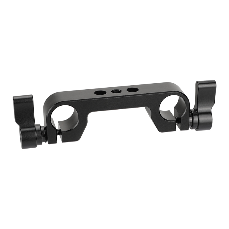CAMVATE 15mm Railblock Rod Holder With Central Unthreaded 1/4" Mounting Points For Horizontally-mounted Rod Support