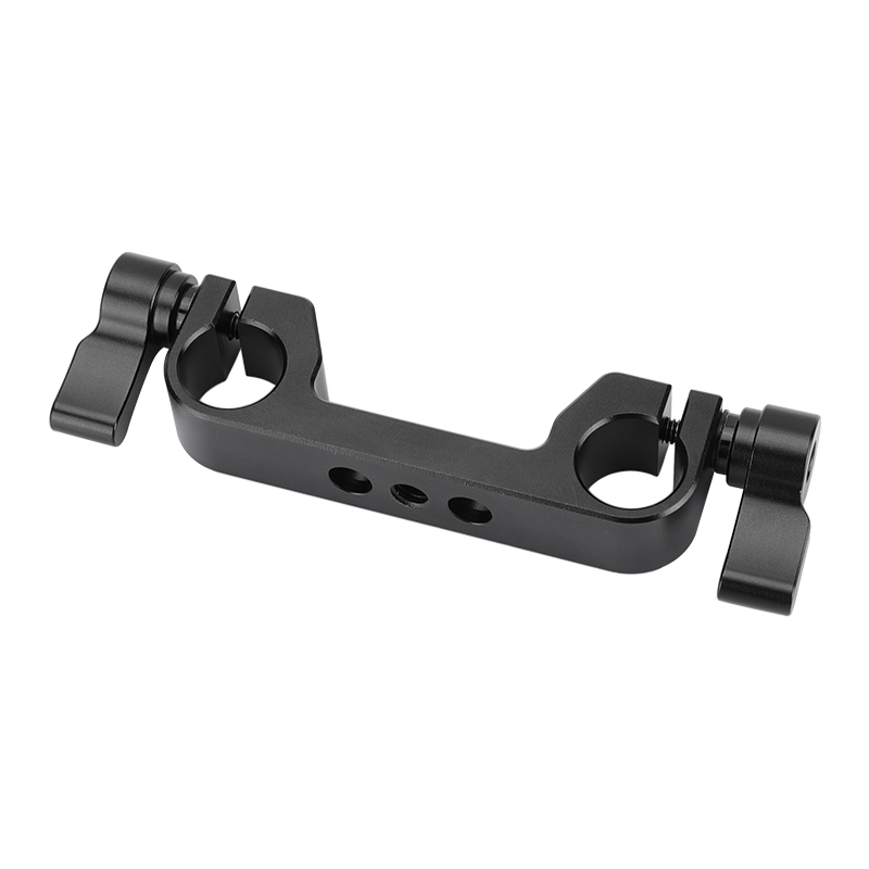 CAMVATE 15mm Railblock Rod Holder With Central Unthreaded 1/4" Mounting Points For Horizontally-mounted Rod Support