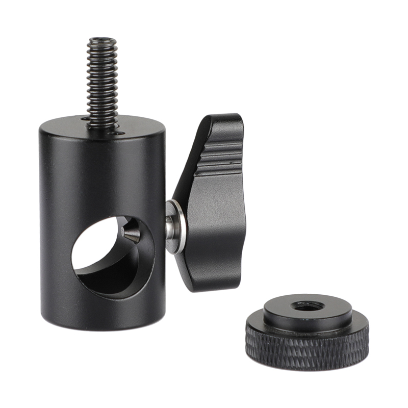 CAMVATE 16mm Light Stand Head (Upgraded Ratchet Knob) With 1/4" Thread Screw Mount For DSLR Camera Monitor / Flashlight