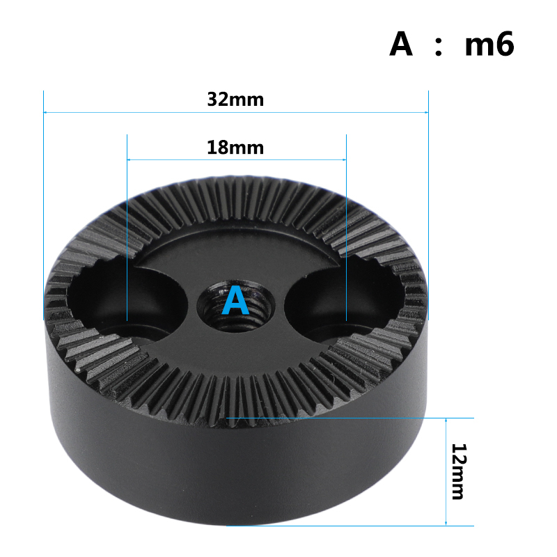 CAMVATE Standard ARRI Rosette Mounting Adapter With M6 Female Thread (Black)