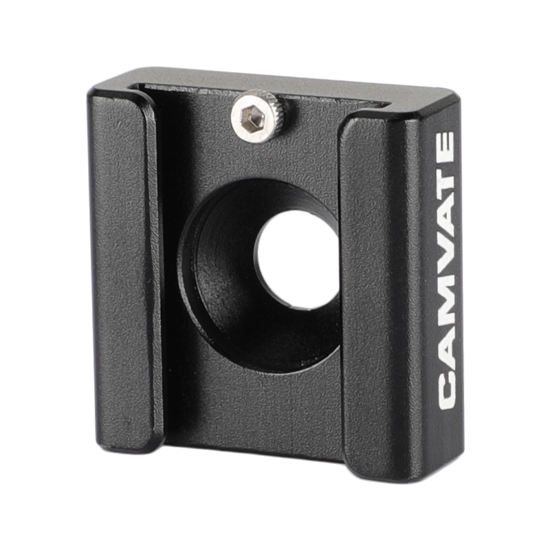 CAMVATE 1/4" Hot Cold Shoe Mount fr Flash Light DSLR Rig Blackmagic Cinema Camera Cage