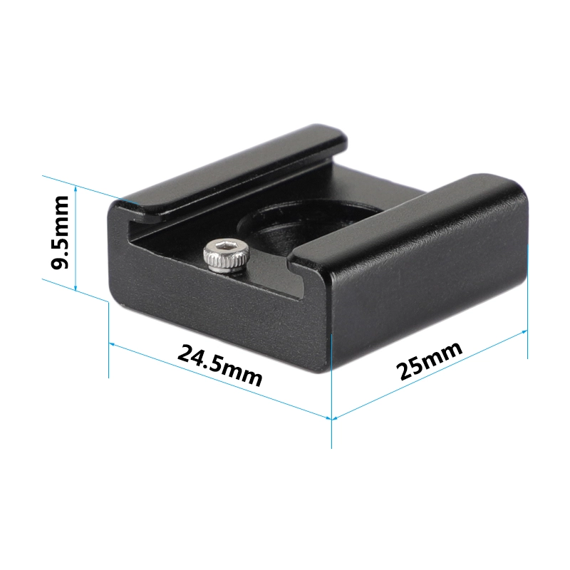 CAMVATE 1/4" Hot Cold Shoe Mount fr Flash Light DSLR Rig Blackmagic Cinema Camera Cage