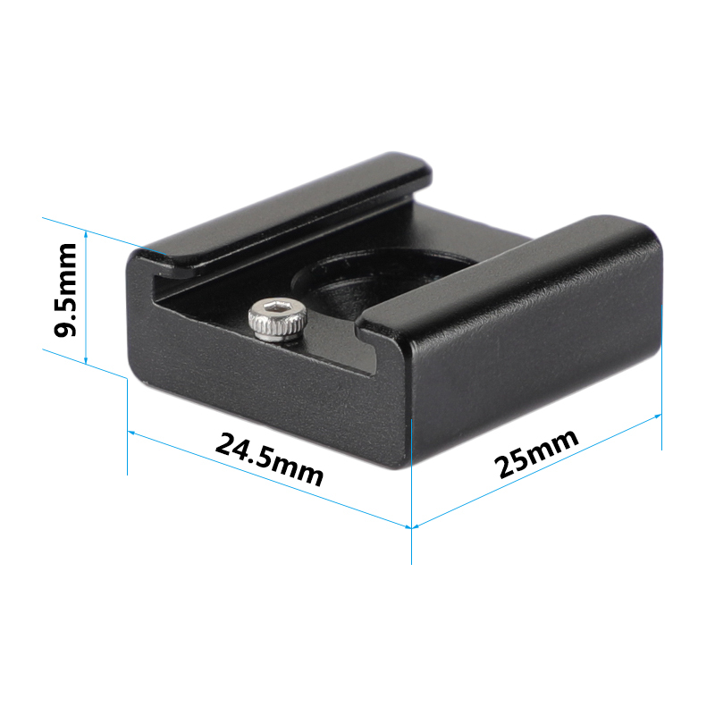 CAMVATE 2x1/4" Hot Cold Shoe Mount for Blackmagic DSLR Rig Video Light Cinema Camera Cage