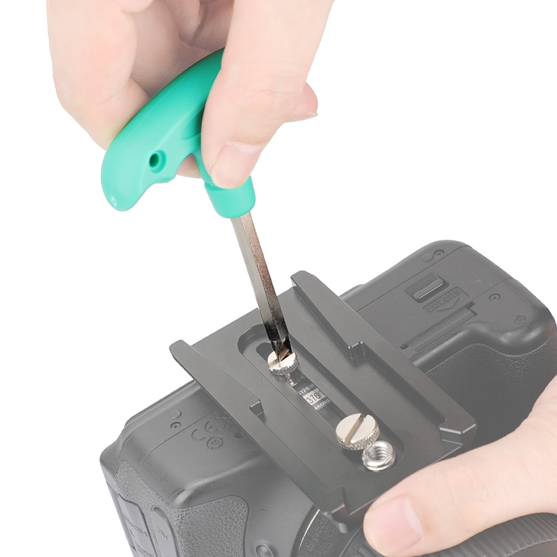 CAMVATE Straight Screwdriver Assembly Tool Silver Stainless Steel Made With Blue Plastic T-handle