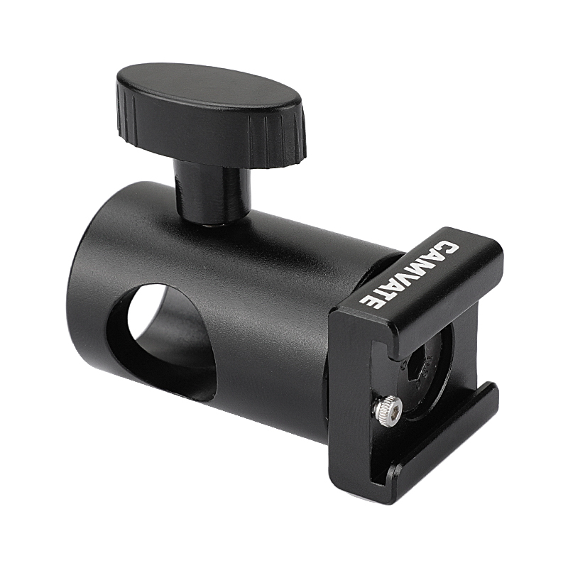 CAMVATE Light Stand Head With Cold Shoe Mount Adapter