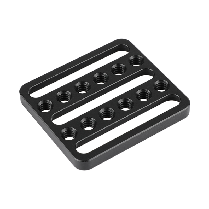 CAMVATE Universal Cheese Plate Mini Square Plate 1/4"-20 Mounting Points For Photographic Accessory DIY Configuration