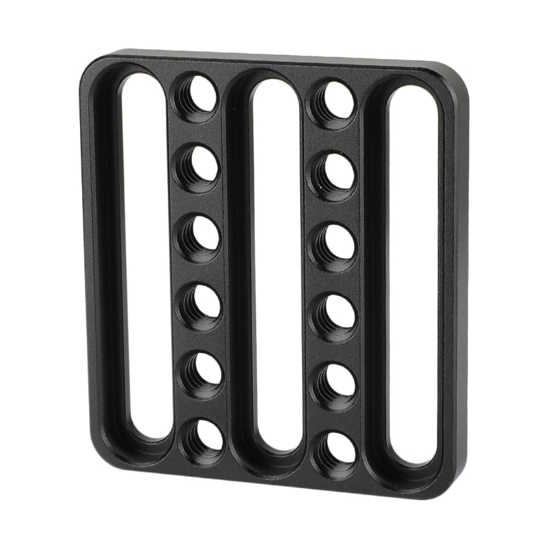 CAMVATE Universal Cheese Plate Mini Square Plate 1/4"-20 Mounting Points For Photographic Accessory DIY Configuration
