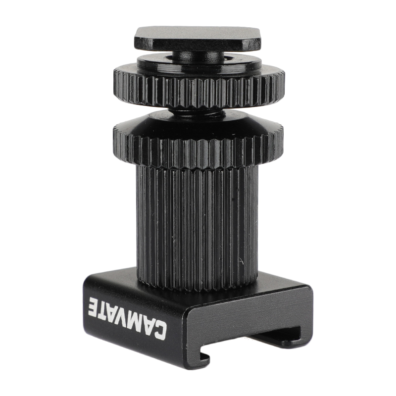 CAMVATE Double-ended Cold Shoe Mount Bracket Adapter