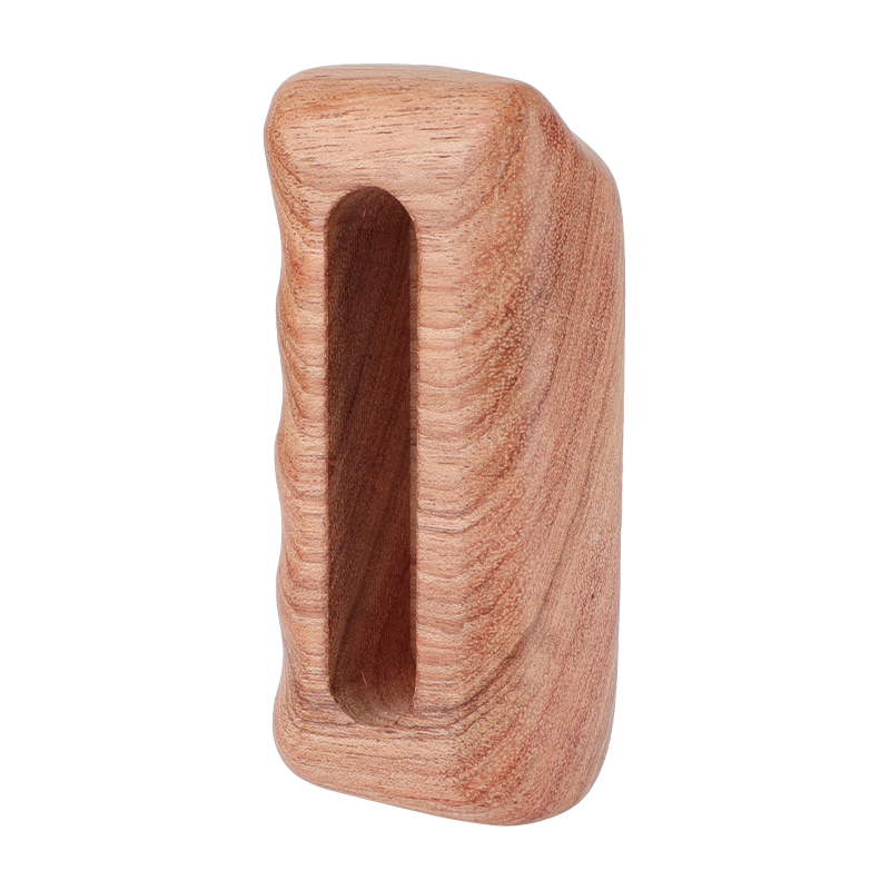 CAMVATE Simple Wooden Hand Grip (Left Side) With 1/4"-20 Mounting Groove For DSLR Camera Cage Kit