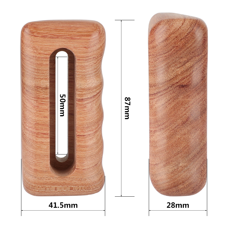 CAMVATE Simple Wooden Hand Grip (Right Side) With 1/4"-20 Mounting Groove For DSLR Camera Cage Kit