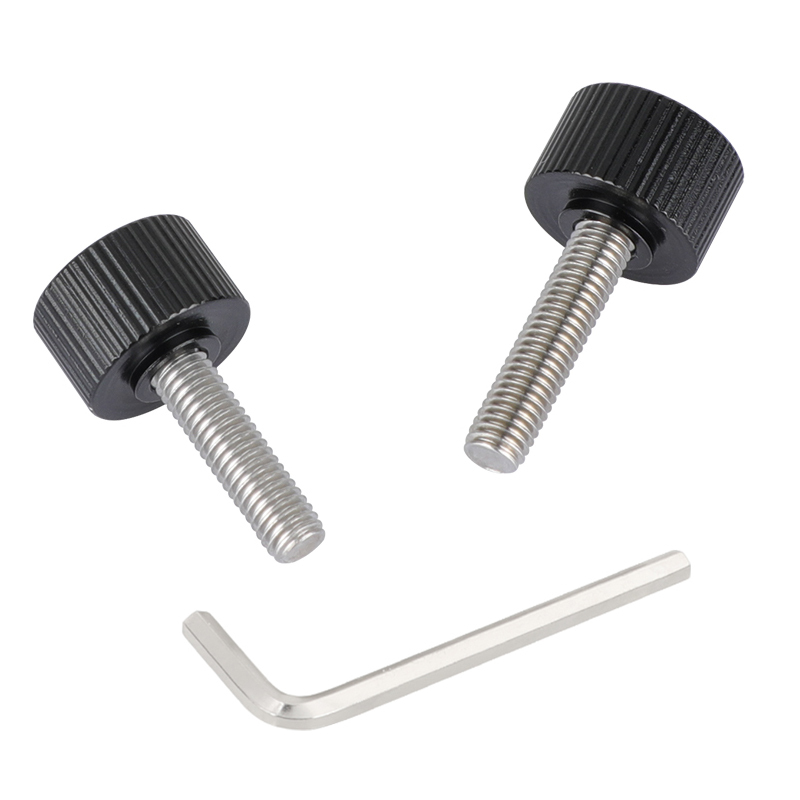 CAMVATE M5*18mm & M5*21mm Hexagon Cup Head Thumb Screw For Manfrotto Quick Release Plate