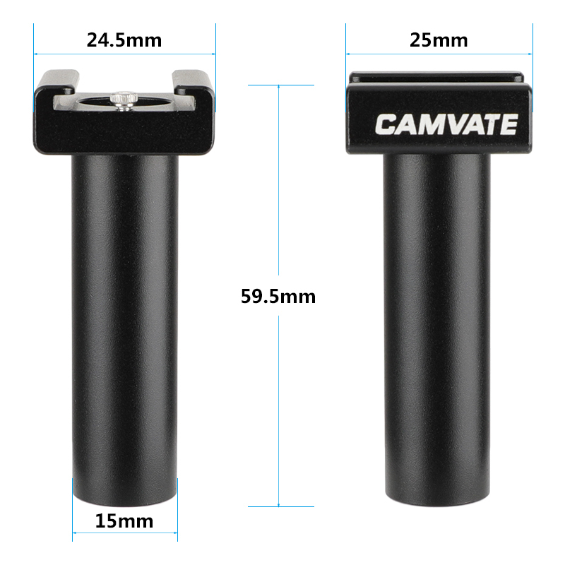 CAMVATE 15mm Micro Rod Cold Shoe Mount