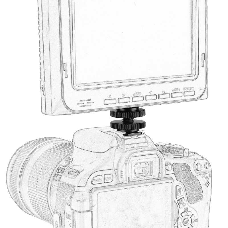 CAMVATE Shoe Mount & Cold Shoe Adapter And 1/4 to 1/4 tripod adapter