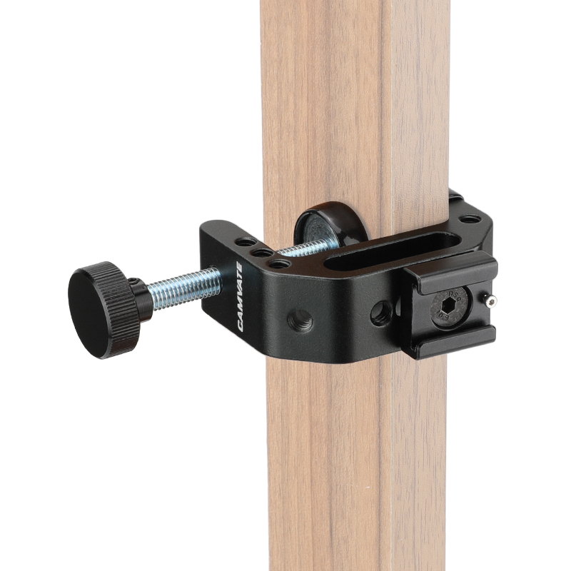 Universal C-Clamp Desktop Mount Holder Stand with Cold Hot Shoe Mount