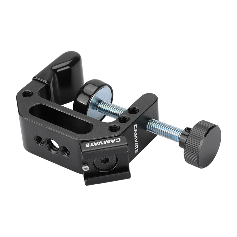 Universal C-Clamp Desktop Mount Holder Stand with Cold Hot Shoe Mount