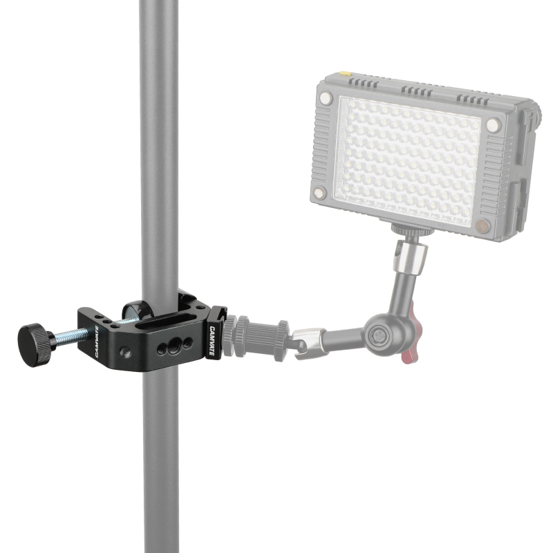 Universal C-Clamp Desktop Mount Holder Stand with Cold Hot Shoe Mount