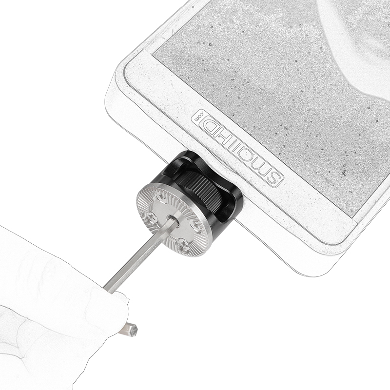 CAMVATE ARRI Rosette Mount With 1/4"-20 Thumbscrew & M6 Female Thread For SmallHD 700 Series Monitors