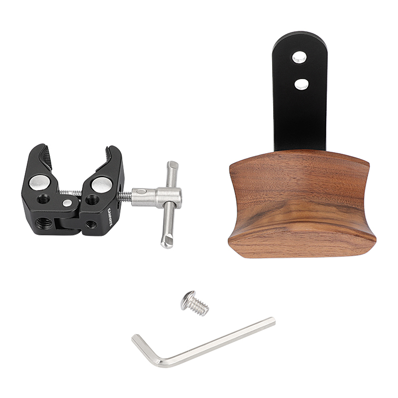 CAMVATE Universal Headphone Headset Stand Hanger (Wooden) With Versatile Super Crab Clamp