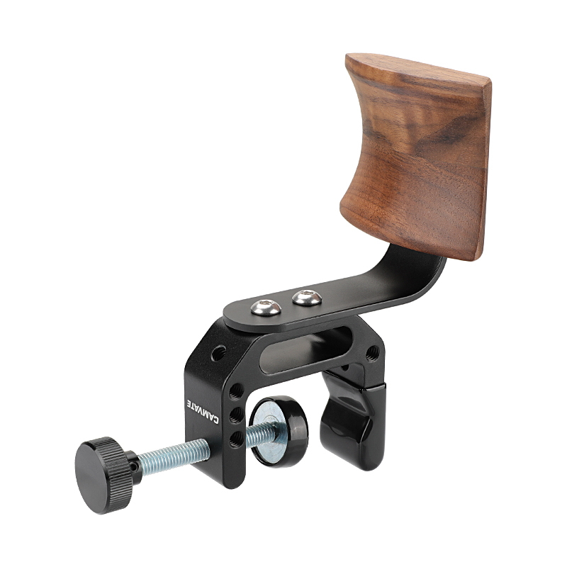 CAMVATE Universal Headphone Headset Stand Hanger (Wooden) With Heavy-duty C Clamp Grip