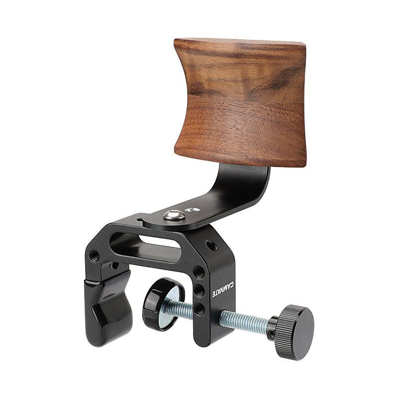 CAMVATE Universal Headphone Headset Stand Hanger (Wooden) With Heavy-duty C Clamp Grip