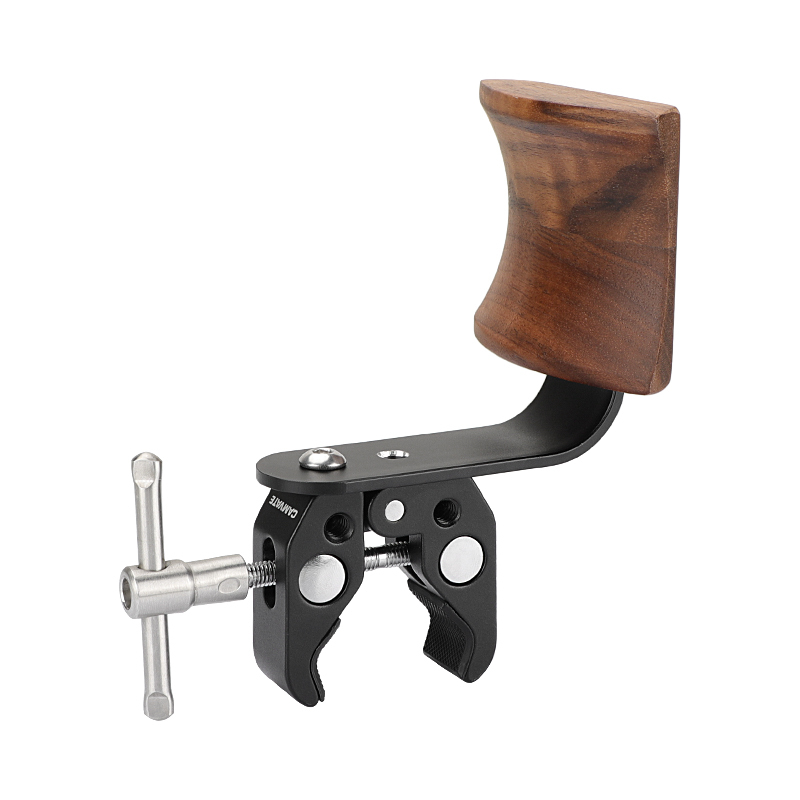 CAMVATE Universal Headphone Headset Stand Hanger (Wooden) With Versatile Super Crab Clamp