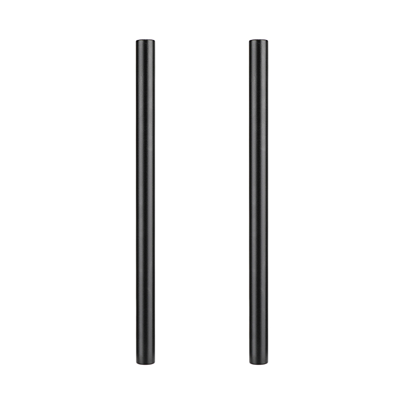 CAMVATE 250mm Standard 15mm Rod Pipe Aluminum Anodized M12 End (2 Tubes)