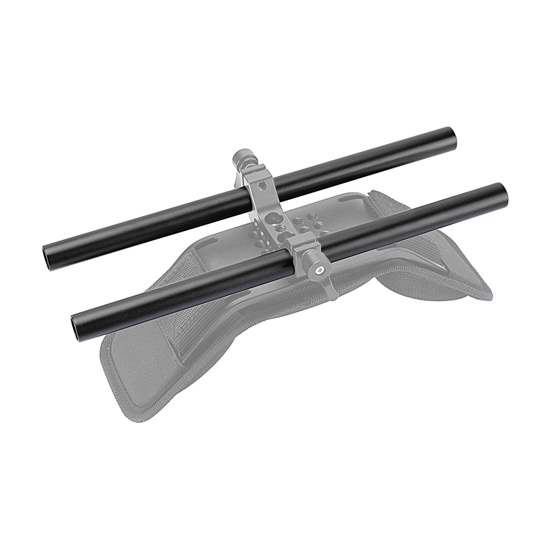 CAMVATE 250mm Standard 15mm Rod Pipe Aluminum Anodized M12 End (2 Tubes)