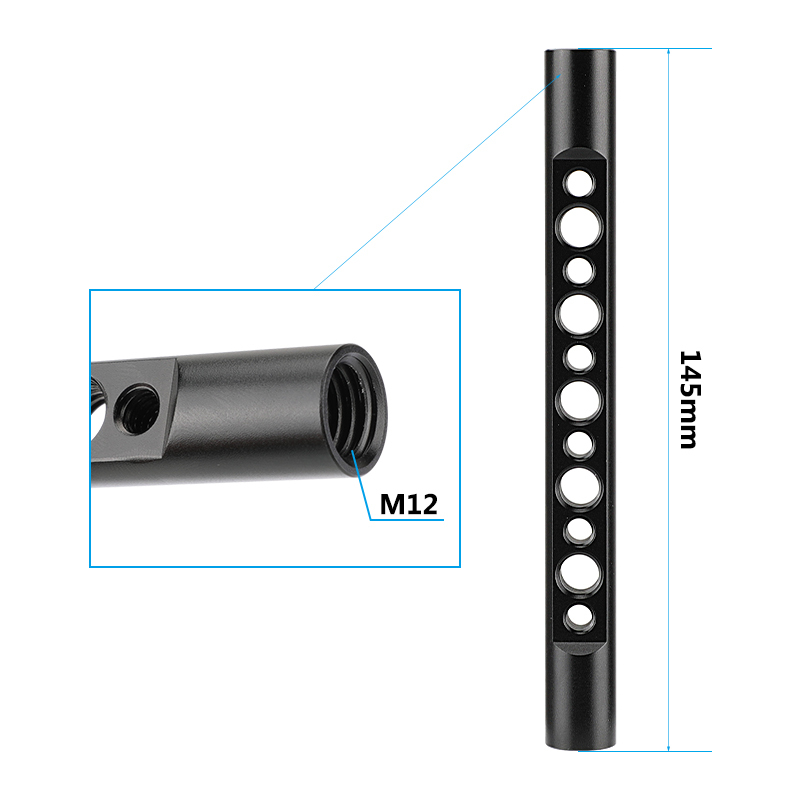 Camvate 15mm 145mm  cheese rod with 1/4" 3/8" thread for DSLR Rigs camera video cage