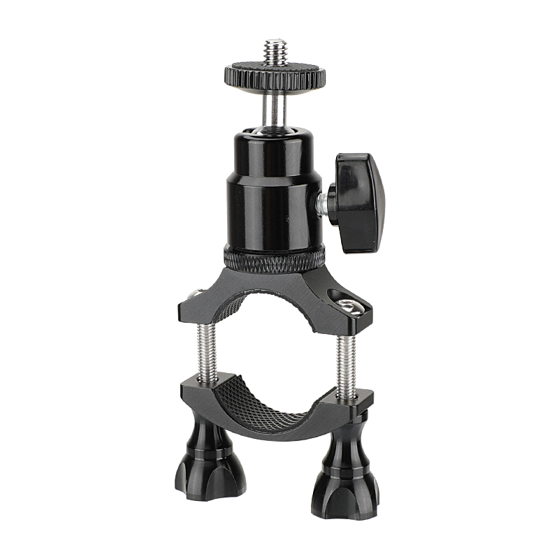 CAMVATE Handlebar Clamp Mount Holder (18mm -32mm) With Adjustable Ball Head 1/4" Mounting Screw For Mobile Phone / GoPro