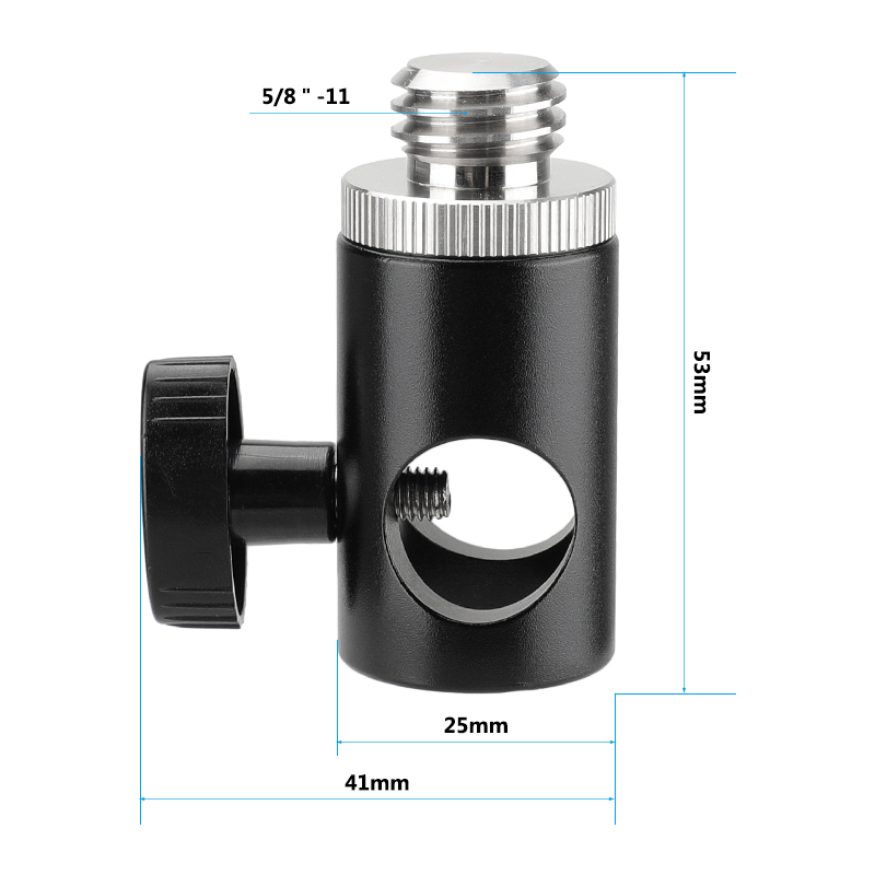 CAMVATE 16mm Light Stand Head With 5/8"-11 Male To 1/4"-20 Female Thread Screw For Tripod Laser Level Adapter BOSCH