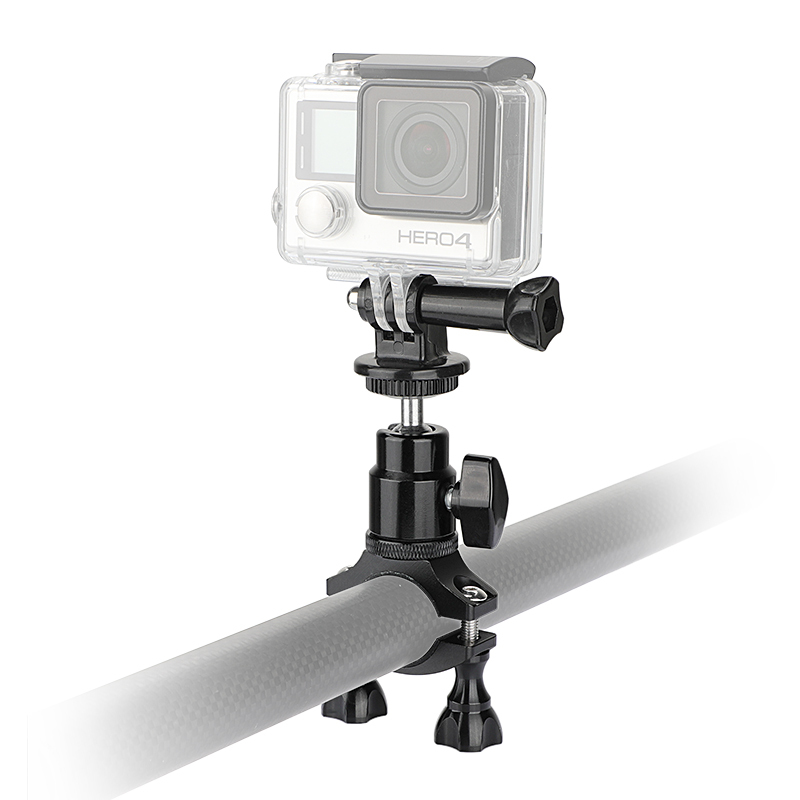CAMVATE Rod Clamp Mount Holder (18mm -32mm) With Adjustable GoPro Monopod Mount Adapter For HD HERO 1 2 3 4