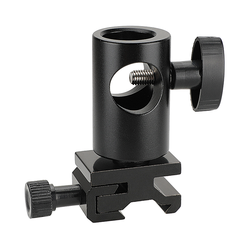 CAMVATE 16mm Light Stand Head With Metal Hot Shoe Mount