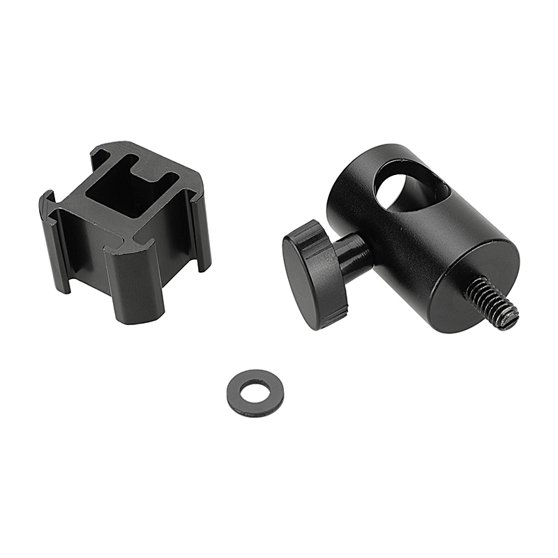 CAMVATE 16mm Light Stand Head With 3-Way Cold Shoe Mount Bundle