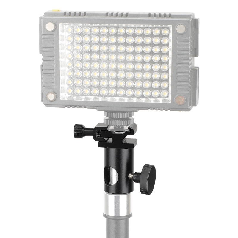 CAMVATE 16mm Light Stand Head With Metal Hot Shoe Mount