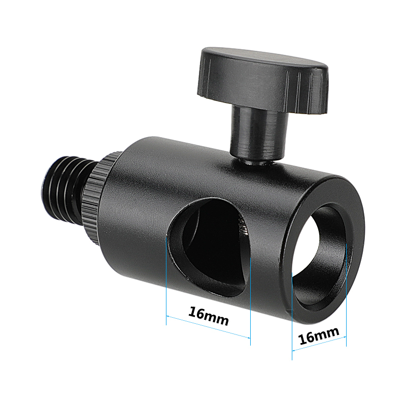 CAMVATE 16mm Light Stand Head With M12 Male Thread Screw