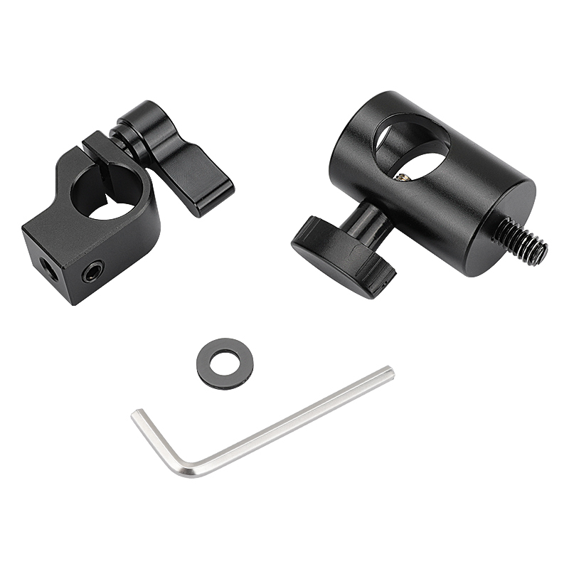 CAMVATE 16mm Light Stand Head With 15mm Single Rod Holder Clamp