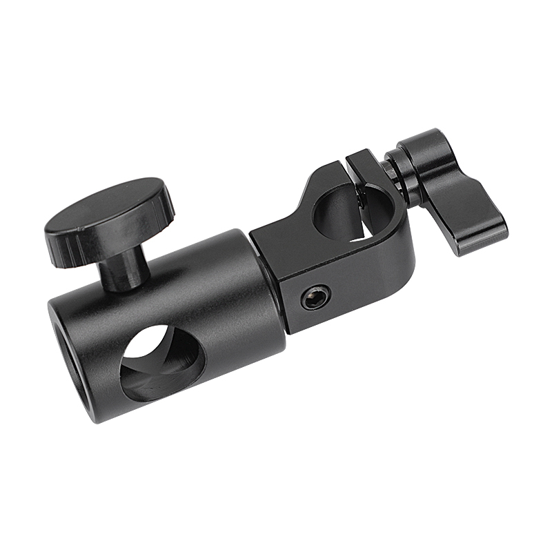 CAMVATE 16mm Light Stand Head With 15mm Single Rod Holder Clamp