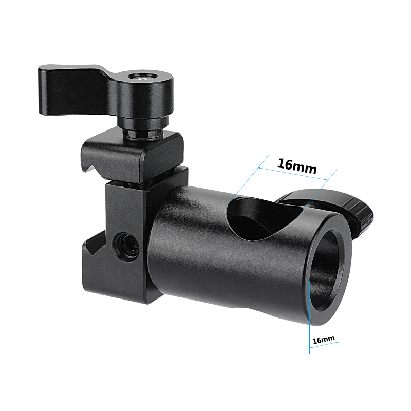 CAMVATE 16mm Light Stand Head Adapter With Standard NATO Rail Clamp