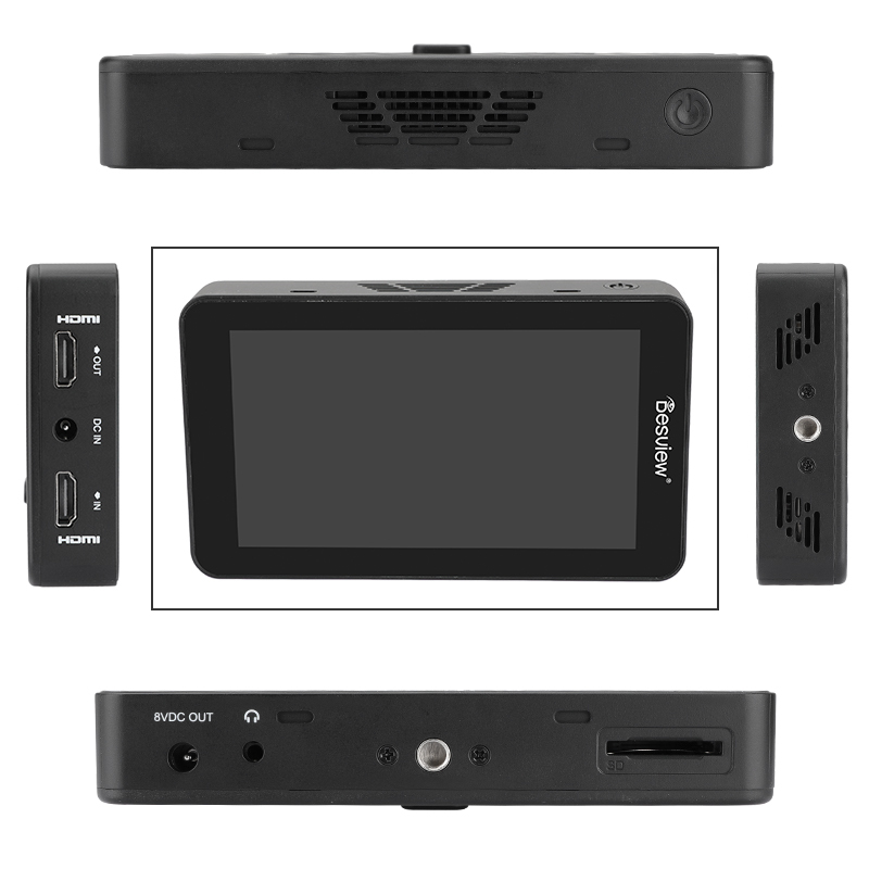 CAMVATE Desview R6 Camera Field Monitor 5.5" Touchscreen UHB 2800nits 4K HDMI With 3D LUT HDR Waveform Vectorscope For DSLR & Mirrorless Camera
