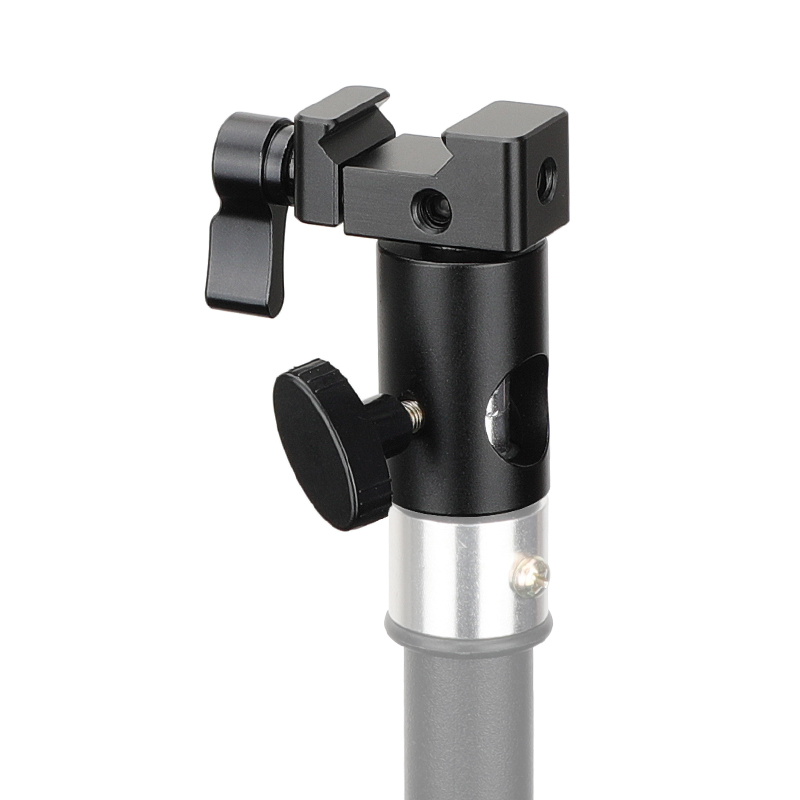 CAMVATE 16mm Light Stand Head Adapter With Standard NATO Rail Clamp