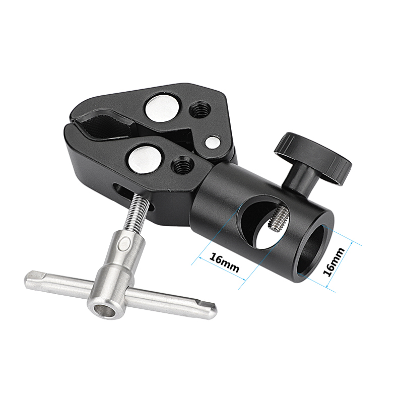 CAMVATE Multi-purpose Super Crab Clamp With 16mm Light Stand Head Adapter