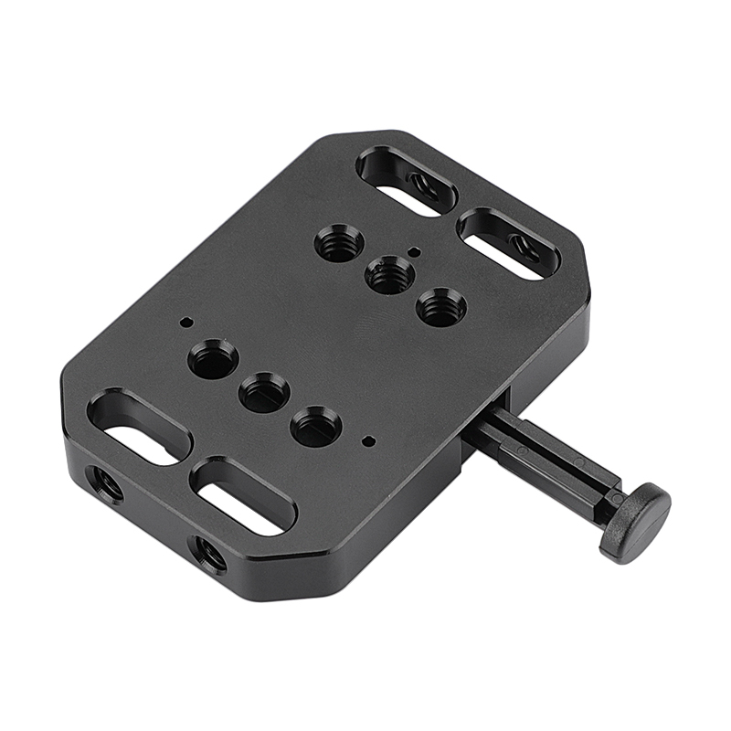 CAMVATE Mini V Mount Female Adapter Quick Release With 1/4"-20 Mounting Slots For DSLR Camera Battery