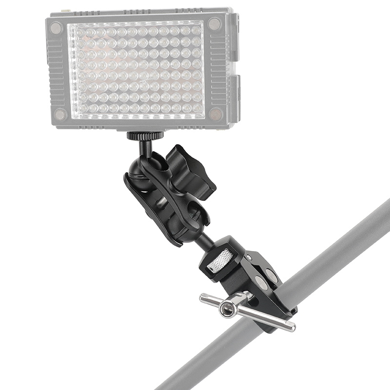 CAMVATE Universal Super Crab Clamp Multi-purpose With Adjustable 1/4"-20 Ball Head Magic Arm Mount For LED Flashlight