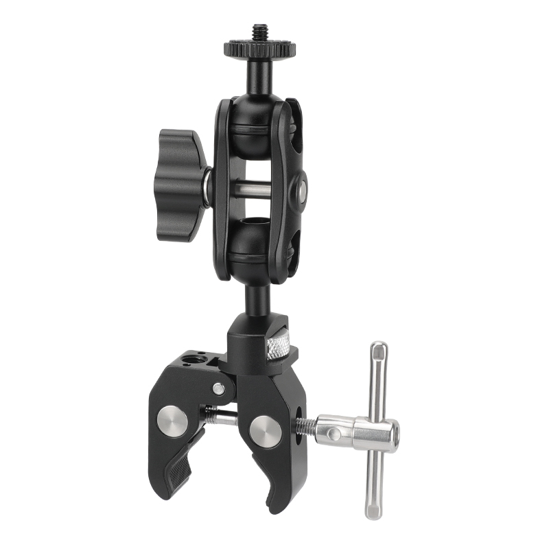 CAMVATE Universal Super Crab Clamp Multi-purpose With Adjustable 1/4"-20 Ball Head Magic Arm Mount For LED Flashlight