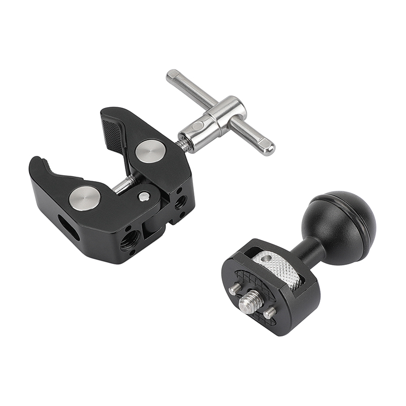 CAMVATE Universal Super Crab Gripper Clamp With Single 1/4"-20 Ball Head Spare Part Replacement