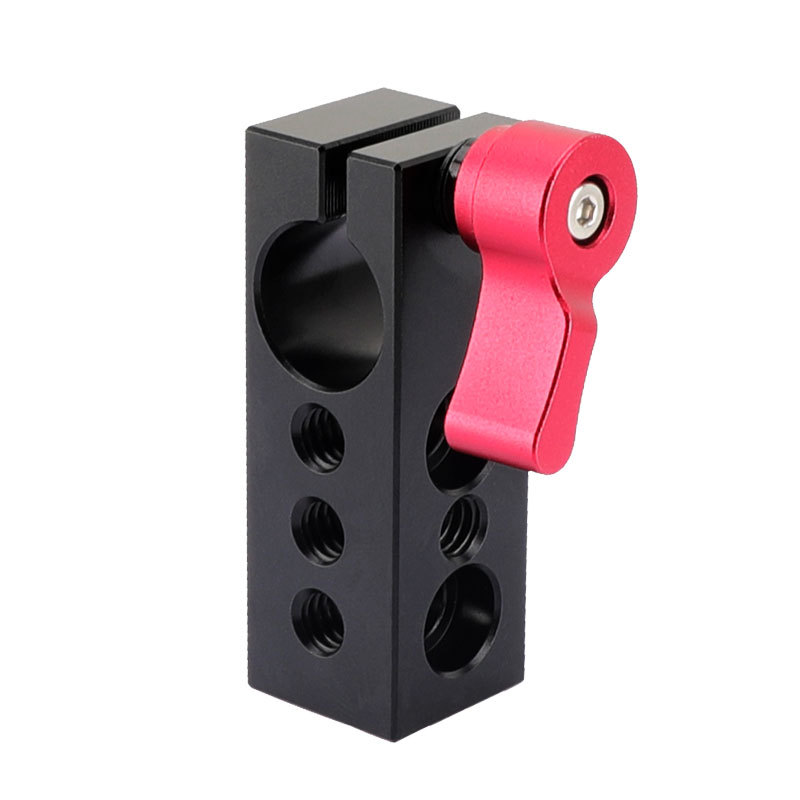 CAMVATE 15mm Rod Clamp Holder w/ 1/4" Thread for DSLR Rig Rail Support Magic Arm Monitor