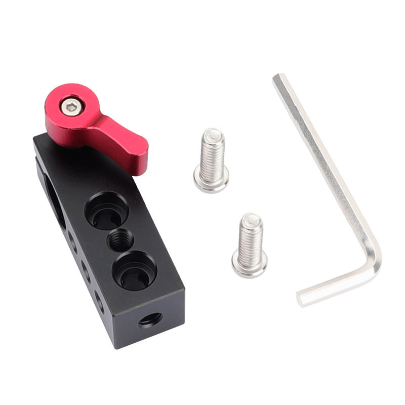 CAMVATE 15mm Rod Clamp Holder w/ 1/4" Thread for DSLR Rig Rail Support Magic Arm Monitor
