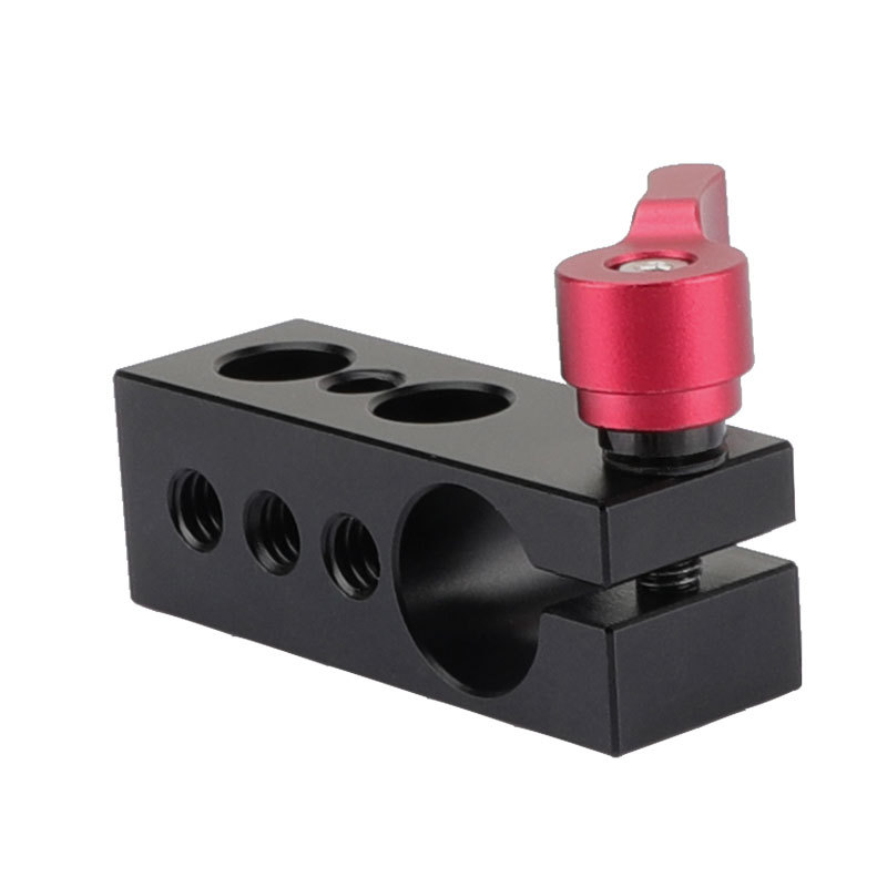 CAMVATE 15mm Rod Clamp Holder w/ 1/4" Thread for DSLR Rig Rail Support Magic Arm Monitor